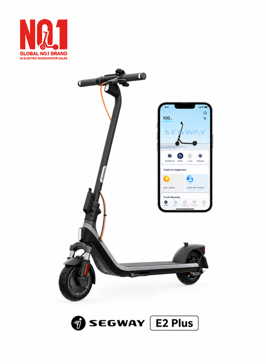 Segway Ninebot E2 Plus Casual Electric Kick Scooter | Max Speed 25 km/h | Max Power 500 W